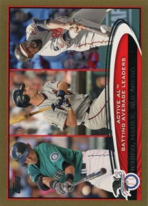 Topps Gold AL Batting Average Leaders /2012